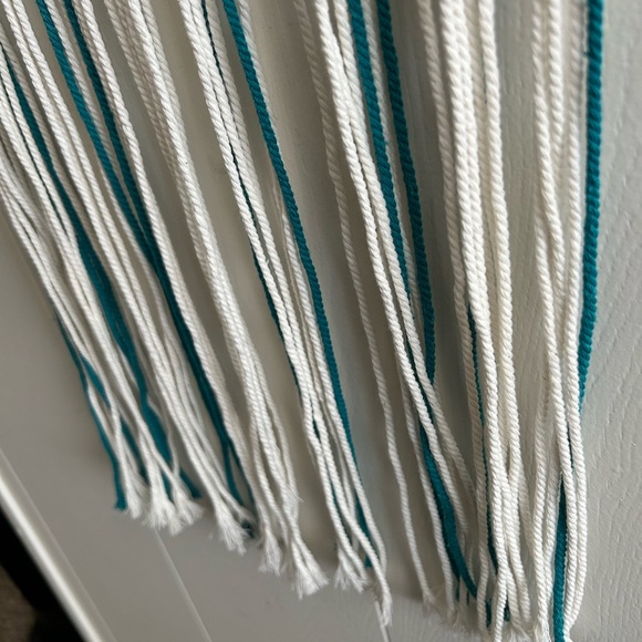 Macrame Living Tree Turquoise and off White - Picture 6 of 7